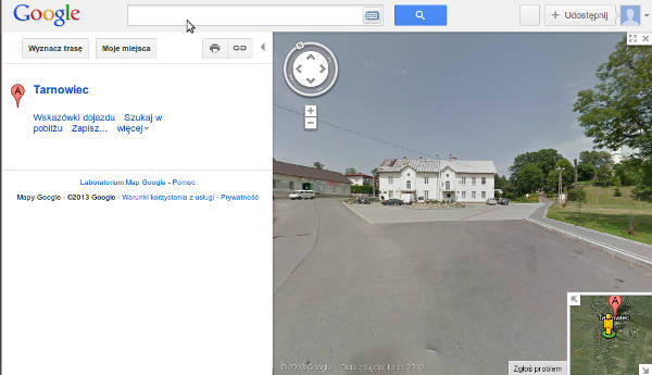 Gmina Tarnowiec w Google Street View